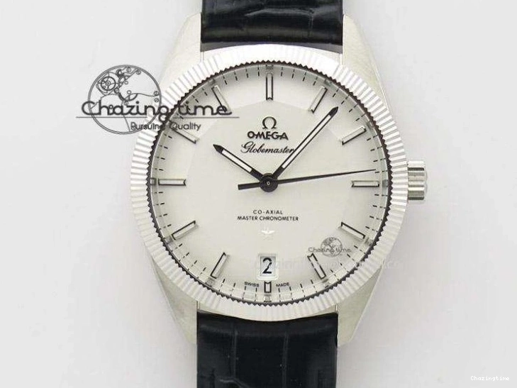 0812 De Ville Chronograph SS OMF 1:1 Best Edition Black Dial On Black Leather Strap A Fashionable 8109